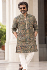 Load image into Gallery viewer, RAJINI [M/38] - Men Mid Length Kurta Top
