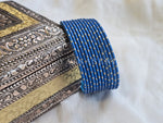Load image into Gallery viewer, Matte dot Bangles - Steel Blue
