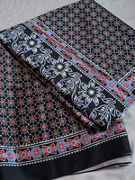 Load image into Gallery viewer, Printed Satin Saree : Abstract Motifs x Gomatha
