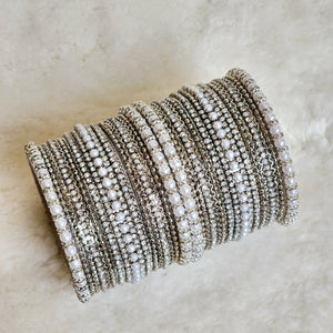 ANJALI bangles set - Silver