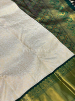 Load image into Gallery viewer, MOONLIT GROVE - Pure Kanjivaram Silk Saree with Gold Zari
