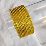 Load image into Gallery viewer, Metallic x Dot Bangles - Golden Yellow
