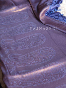 Kubera Pattu Saree - Copper x Purple