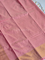 Load image into Gallery viewer, Vaira oosi x Checkered Saree - Light Pink
