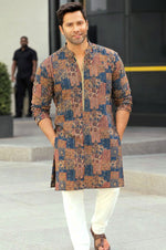 Load image into Gallery viewer, VARUN DHAWAN [XL/42] - Men Mid Length Kurta Top
