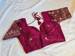 Load image into Gallery viewer, Burgundy : Readymade blouse [DIVANITA]
