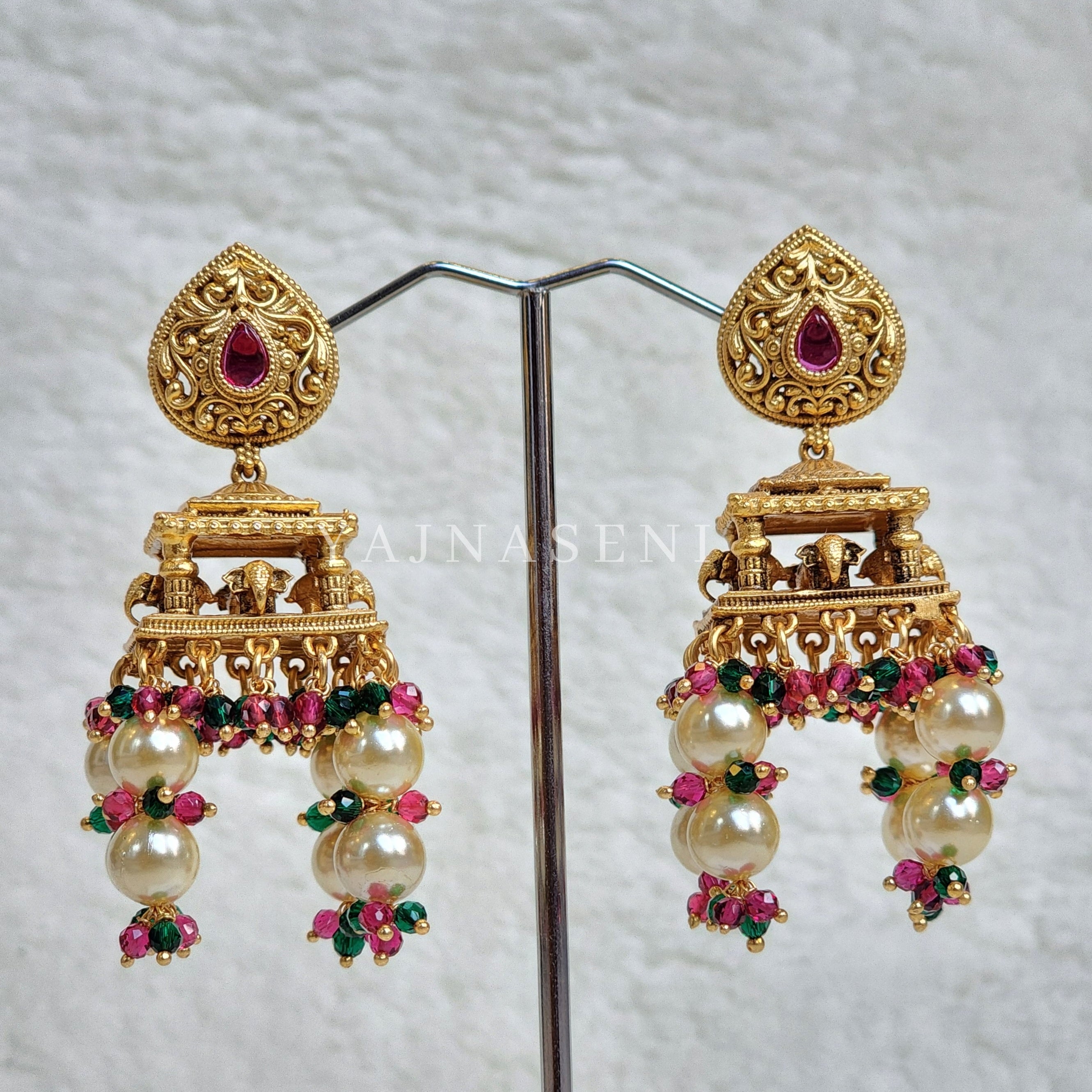 JIYANA earrings (Rani x Green)