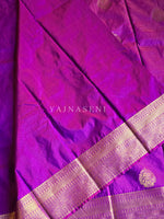 Load image into Gallery viewer, Vaira oosi x Motifs Saree - Purple Garnet

