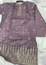 Load image into Gallery viewer, SIDDHARTH [L/40] - (Ashpurple) Men Mid Length Kurta Top
