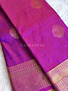 Vaira oosi x Motifs Saree - Purple Garnet