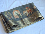 Load image into Gallery viewer, Regal Nature x Printed Linen Tissue Saree : Metallic AshBlue
