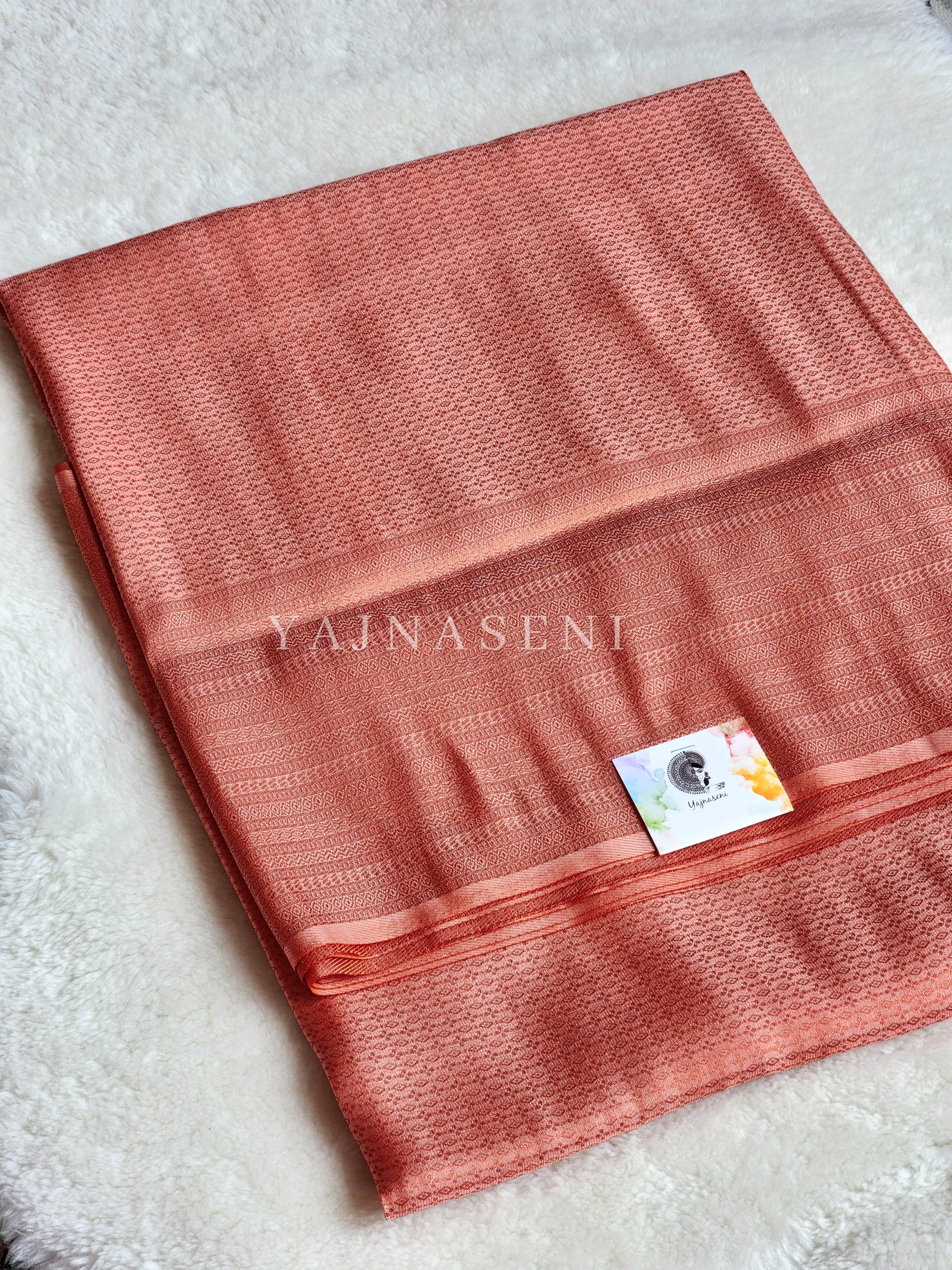 Kubera Pattu Saree - Coral