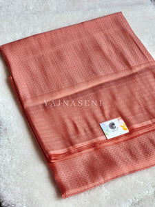 Kubera Pattu Saree - Coral