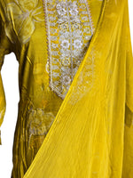 Load image into Gallery viewer, MAHIMA [L/40] - Straight Cut Kurti Set (Mustard)
