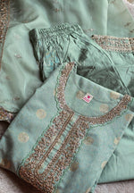 Load image into Gallery viewer, RAVINA [M/38] - Straight Cut Kurti Set (Mint)
