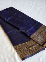 Load image into Gallery viewer, Lichi Semi Silk Saree - Dark Blue
