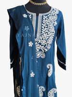 Load image into Gallery viewer, ZUNAIRA [2XL/44] - Straight Cut Kurti Set (Dark Teal)
