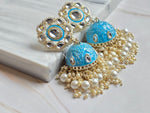 Load image into Gallery viewer, FARAH Jhumka (Light Blue)
