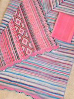 Load image into Gallery viewer, Printed Chiffon Saree x Mirrors : Bubblegum Swirls
