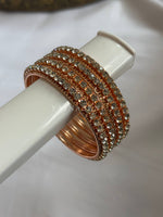 Load image into Gallery viewer, VIYA - set of 4 bangles (Rosegold)
