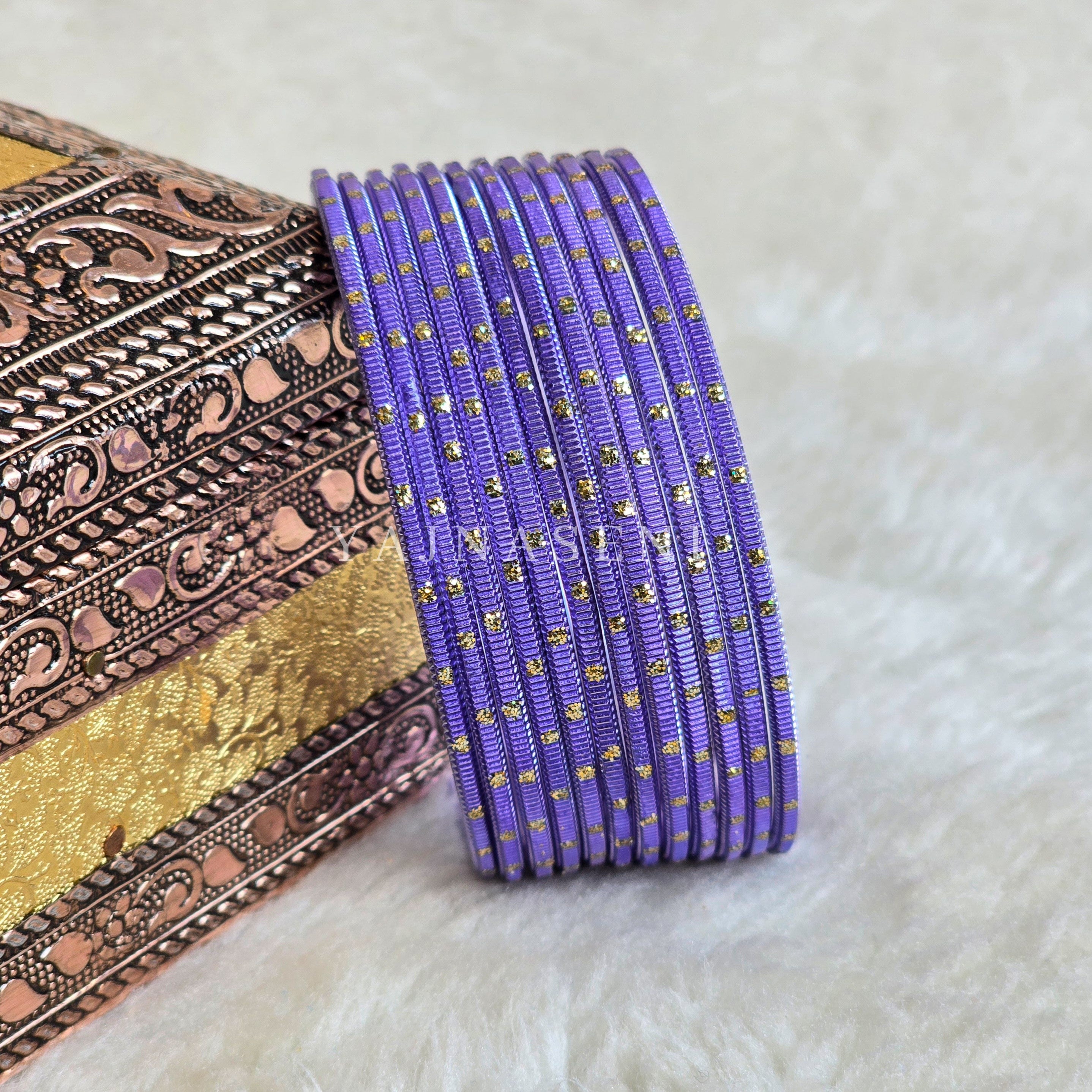 Metallic x Dot Bangles - Hydrangea