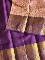 Load image into Gallery viewer, Glory of the Forest (pink) - Pure Kanjivaram Silk Saree with Gold Zari
