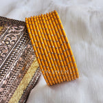 Load image into Gallery viewer, Matte dot Bangles - Marigold
