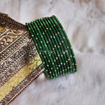 Load image into Gallery viewer, Metallic x Dot Bangles - Green
