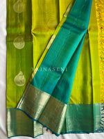 Load image into Gallery viewer, MERAKI - Pure Kanjivaram Silk Saree with Gold Zari
