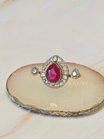 Load image into Gallery viewer, ROMI Dual Finger Ring (Ruby)
