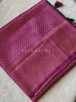 Load image into Gallery viewer, Banarasi Brocade Soft Silk Saree - Purple x Green
