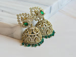 Load image into Gallery viewer, NIMISHA Jhumka (Emerald)
