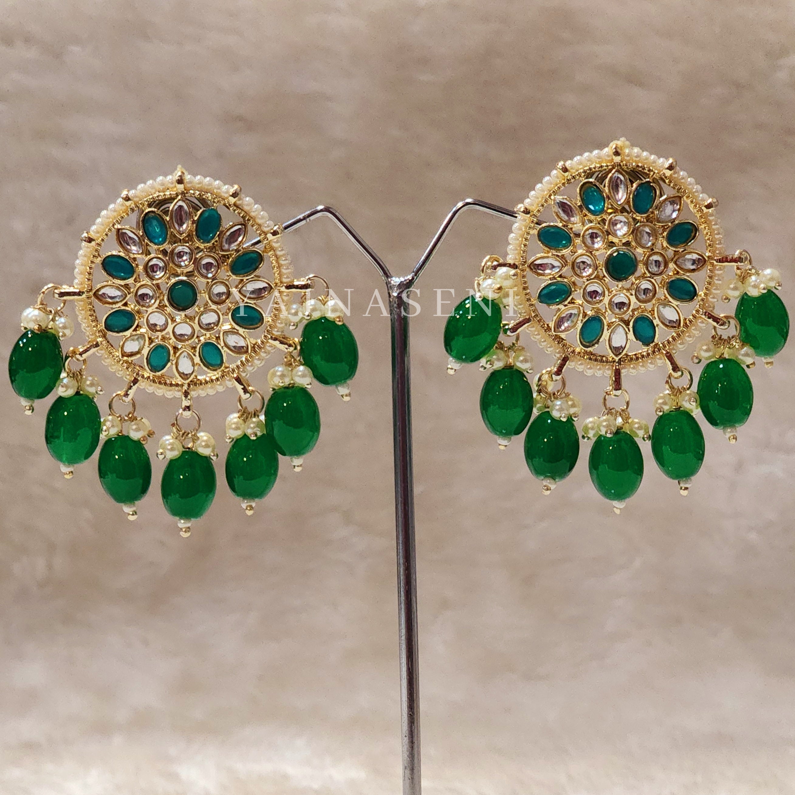 MADONNA studs (green)