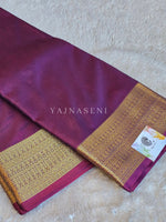 Load image into Gallery viewer, Minimalist Semi Silk Saree x Gold Zari - Shiraz
