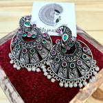 Load image into Gallery viewer, Peacock stud bali danglers
