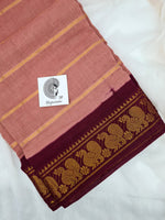 Load image into Gallery viewer, Sungudi Cotton Saree - Old Rose
