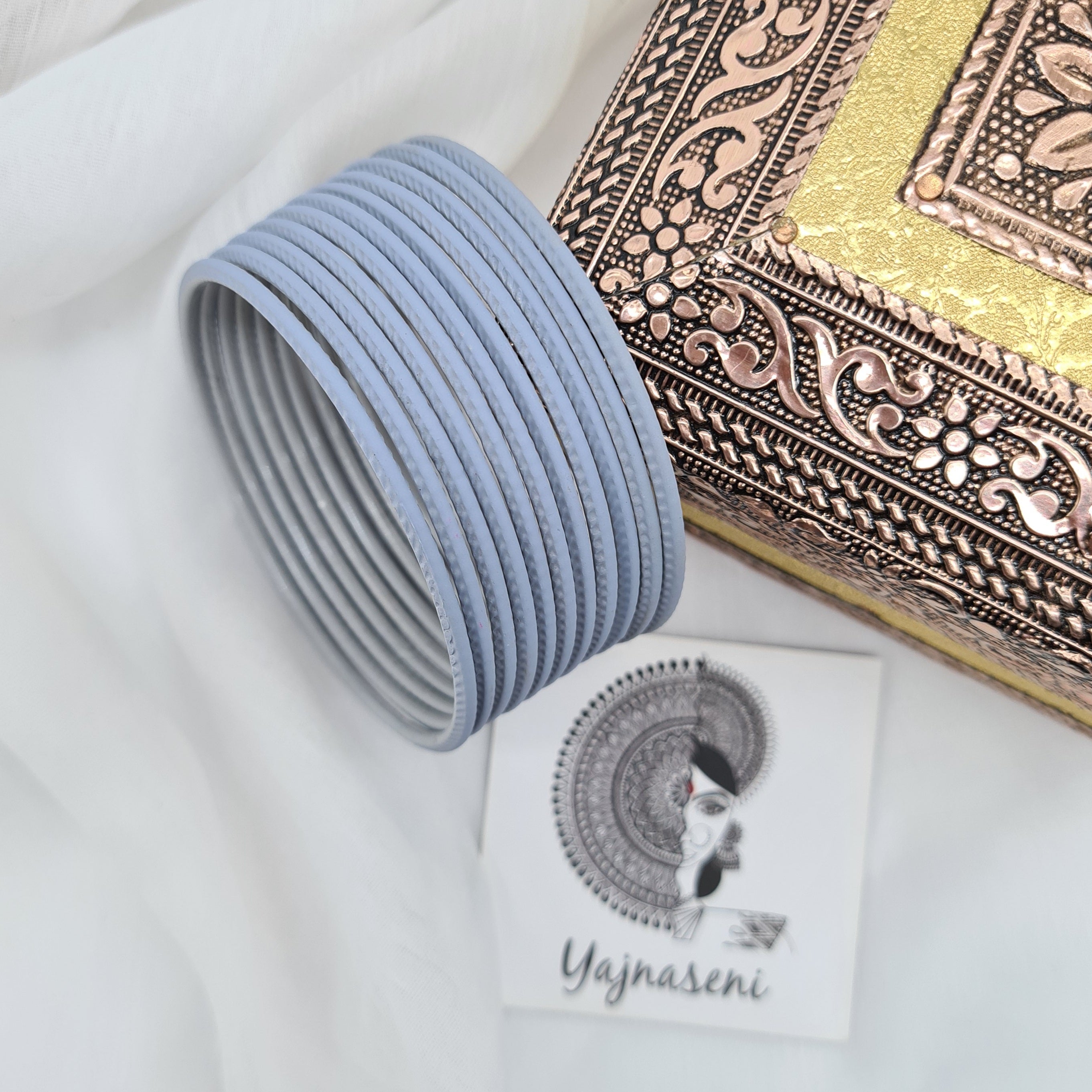 Matte Bangles - Grey