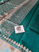 Load image into Gallery viewer, Lichi Silk Saree - Teal
