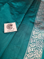 Load image into Gallery viewer, Lichi Silk Saree - Teal

