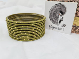 Matte dot Bangles - Olive