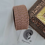 Load image into Gallery viewer, Matte dot Bangles - Old Rose
