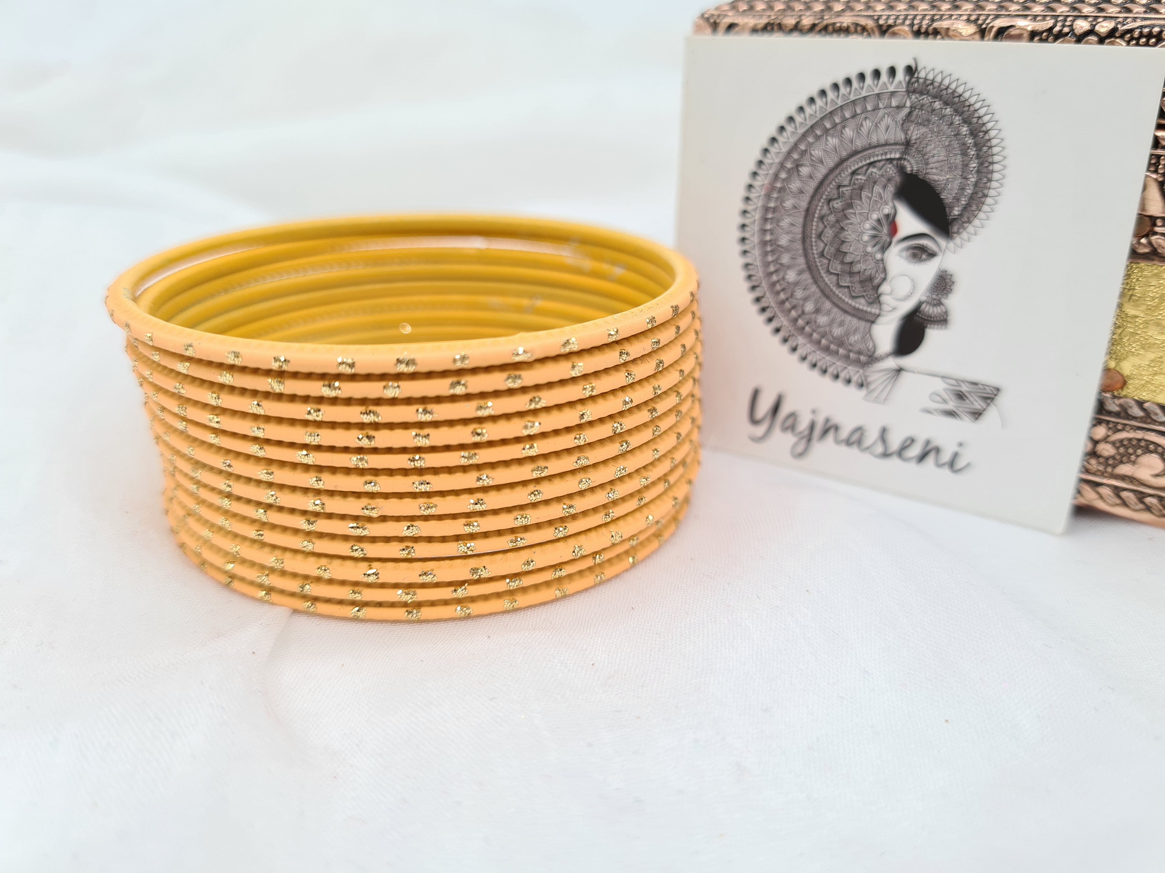 Matte dot Bangles - Apricot