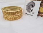 Load image into Gallery viewer, Matte dot Bangles - Gold
