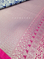 Load image into Gallery viewer, Persian inspired Saree - indigo x pink
