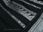 Load image into Gallery viewer, Kalyani Cotton Saree - Silver Zari : Black
