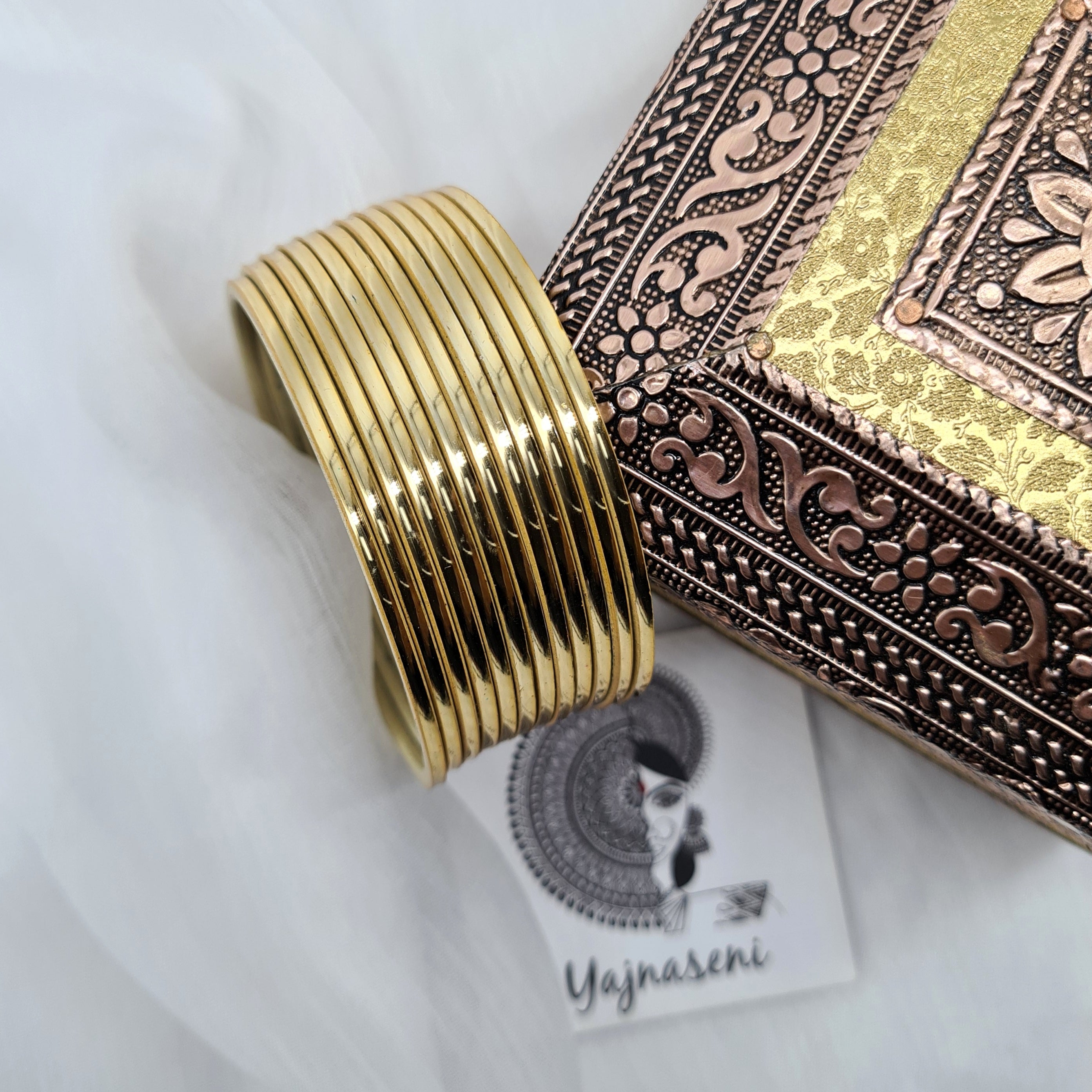 Metallic Bangles - Gold