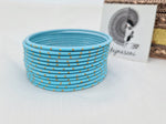 Load image into Gallery viewer, Matte dot Bangles - Light Blue

