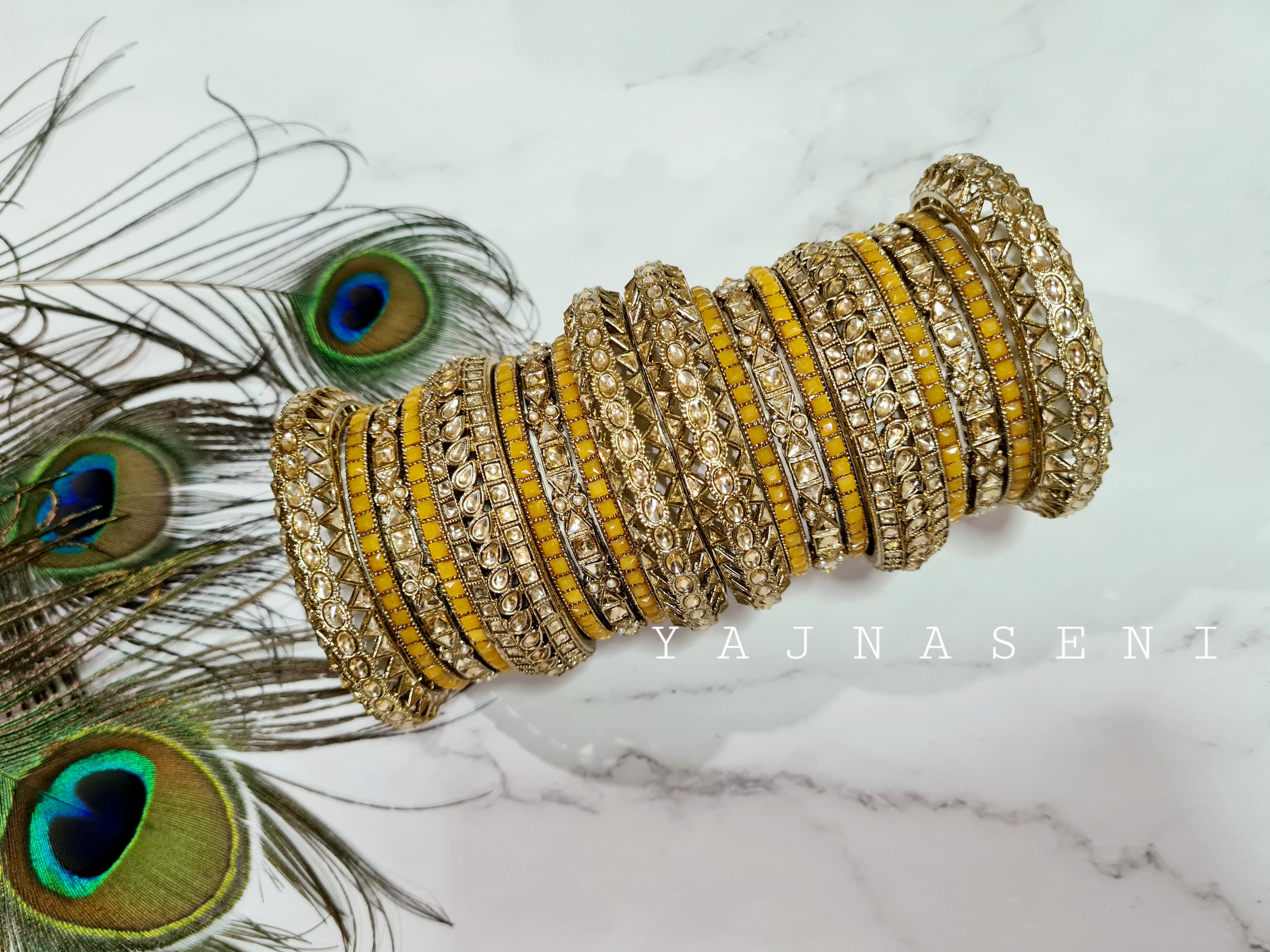 SAHANA bangles set - Mango