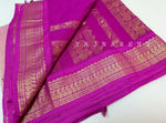 Load image into Gallery viewer, Kalyani Cotton Saree - Light Pink with Fuchsia (with butta)
