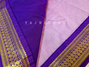 Kalyani Cotton Saree - Lavender x Purple